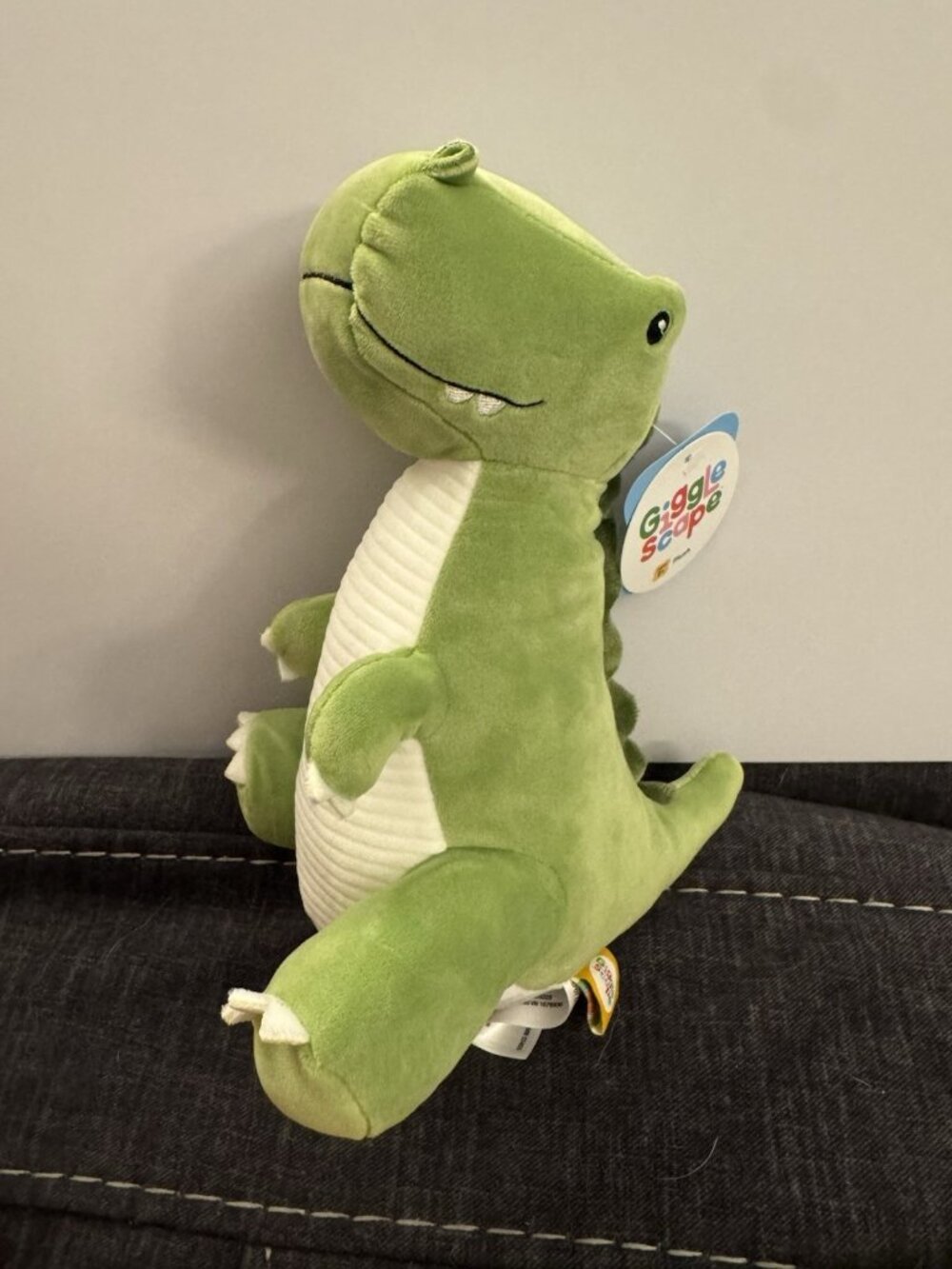 New Giggle Scape Dinosaur Green Plush EB10